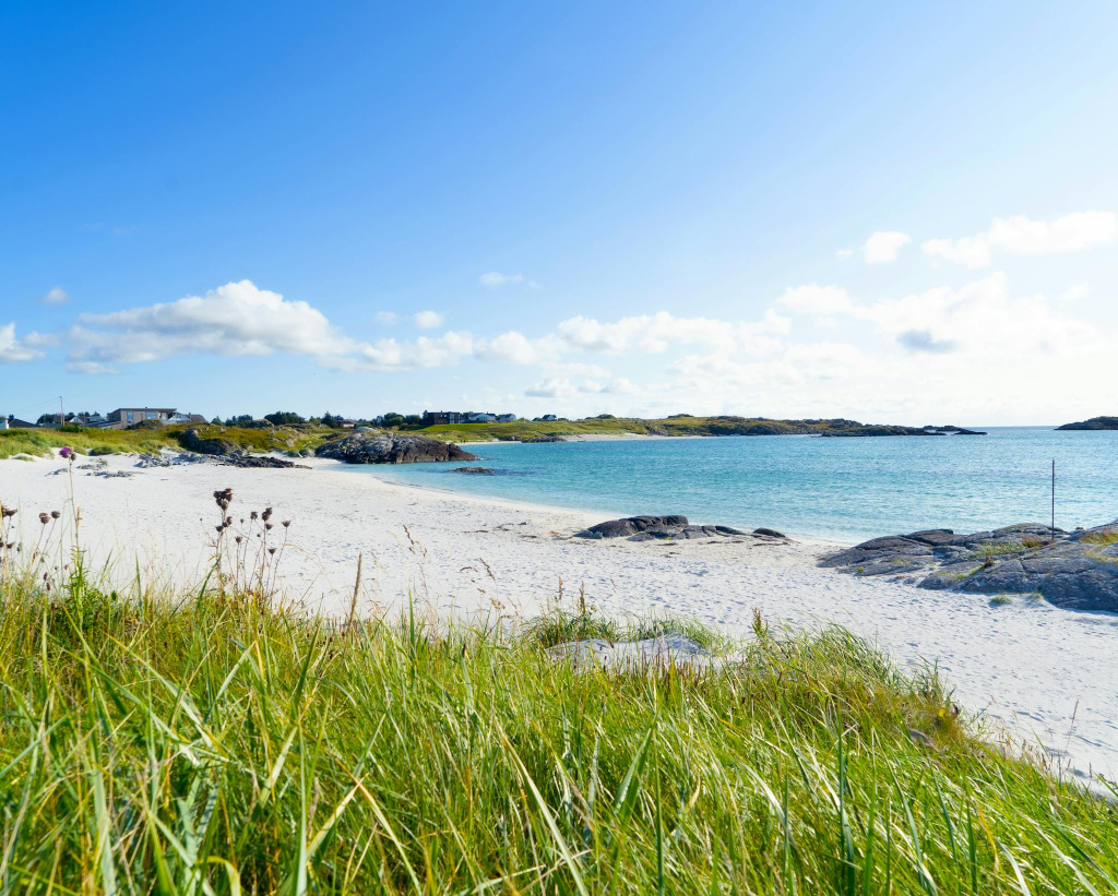 Strand på Karmøy.